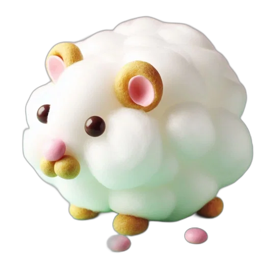 creature, food, animal, 3d render transparent PNG cut-out