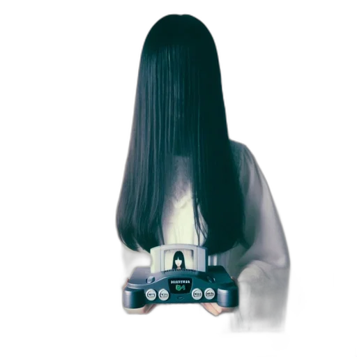 hair, robot, weapon, staff transparent PNG cut-out