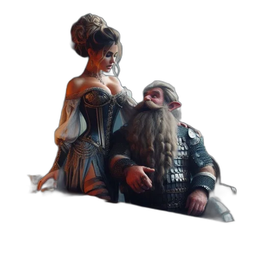 crown, dress, concept art, fantasy art transparent PNG cut-out