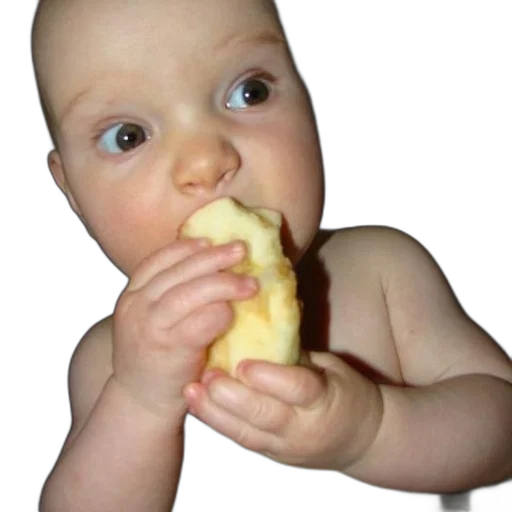 food, face, photorealistic, baby transparent PNG cut-out