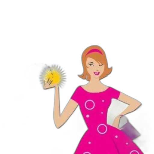 dress, staff, flower, cartoon transparent PNG cut-out