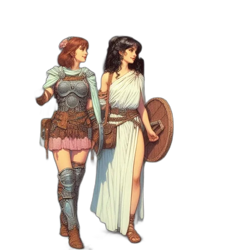 dress, sword, fantasy art, concept art transparent PNG cut-out