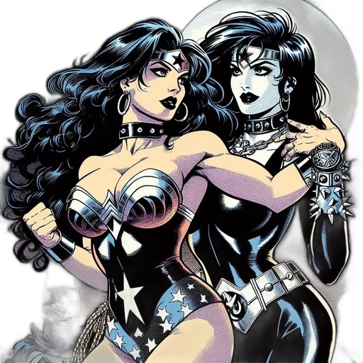 comic book art, concept art, cartoon, fantasy art transparent PNG cut-out