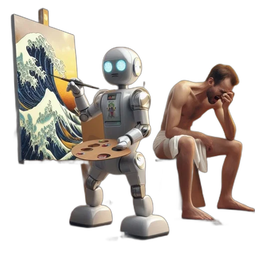 robot, creature, concept art, fantasy art transparent PNG cut-out