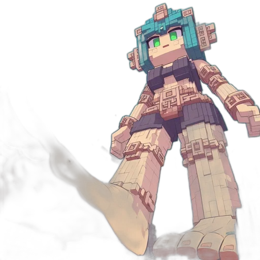 robot, weapon, sword, pixel art transparent PNG cut-out