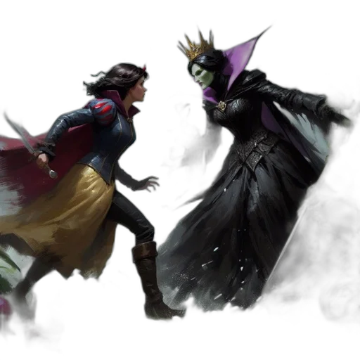 concept art, fantasy art, comic book art, dark transparent PNG cut-out