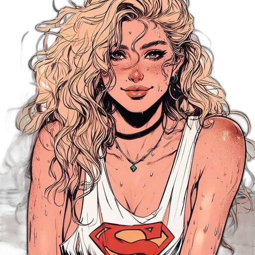 face, comic book art, cartoon, concept art transparent PNG cut-out