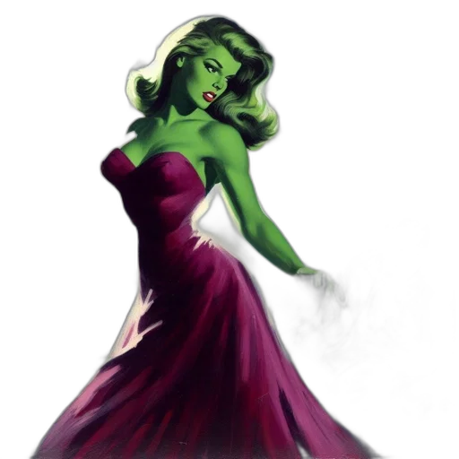 dress, concept art, fantasy art, comic book art transparent PNG cut-out