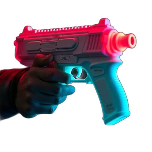 weapon, jacket, staff, 3d render transparent PNG cut-out