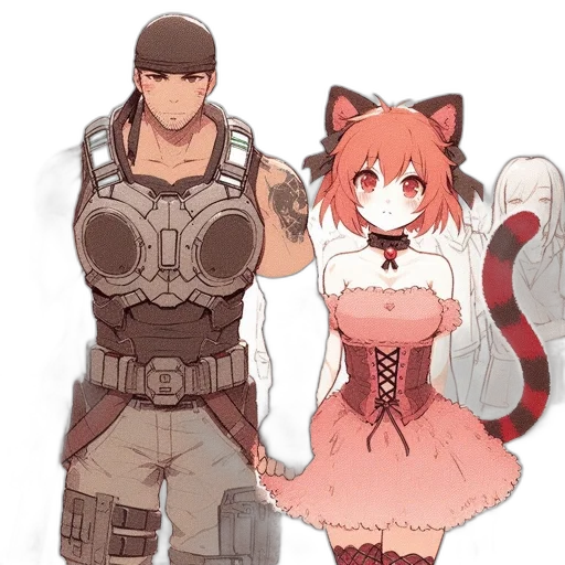 weapon, staff, dress, animal transparent PNG cut-out