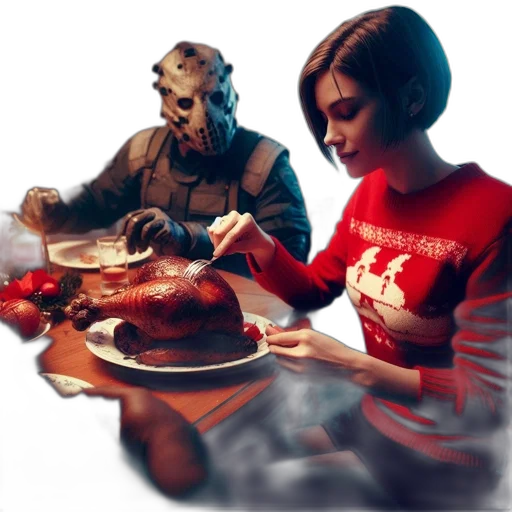 food, mask, concept art, pixel art transparent PNG cut-out