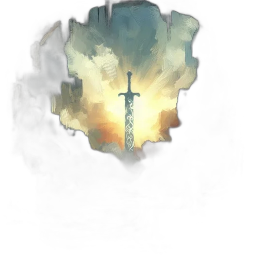 sword, staff, weapon, crown transparent PNG cut-out