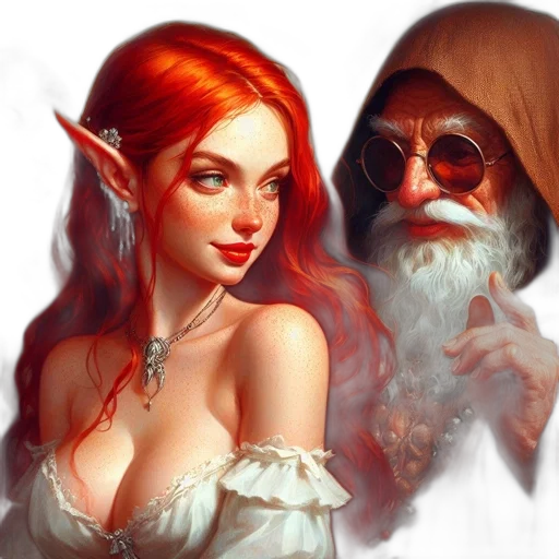 fantasy art, concept art, photorealistic, comic book art transparent PNG cut-out
