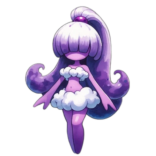 staff, hair, dress, flower transparent PNG cut-out