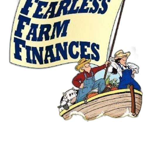 fearless, farm, finances, poster transparent PNG cut-out