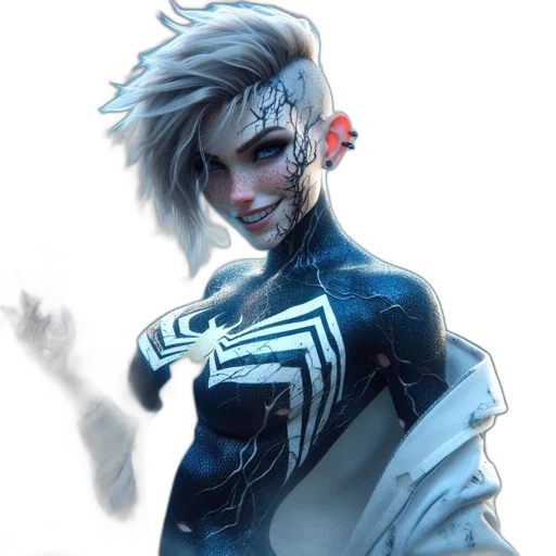 face, hair, robot, mask transparent PNG cut-out