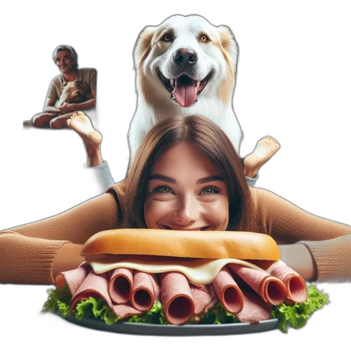 food, animal, creature, face transparent PNG cut-out