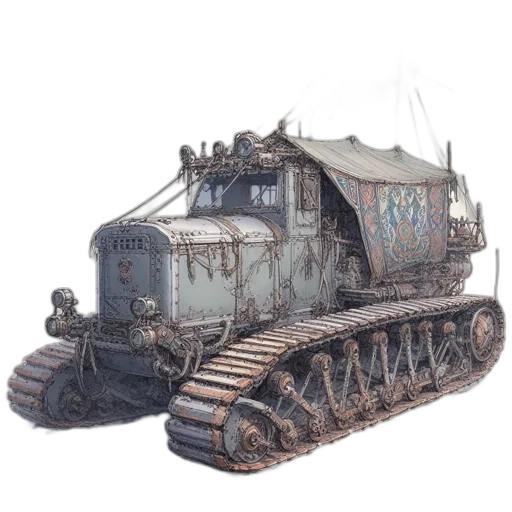 car, weapon, robot, concept art transparent PNG cut-out