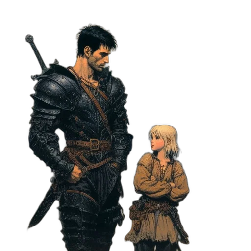 sword, weapon, dragon, jacket transparent PNG cut-out