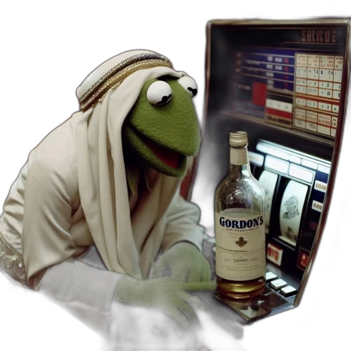 figure, reminiscent, kermit, frog transparent PNG cut-out