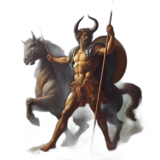 dragon, sword, staff, fantasy art transparent PNG cut-out