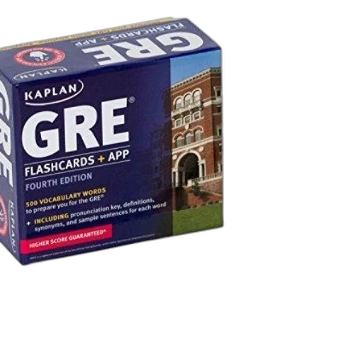 3d render, kaplan, gre, flashcards transparent PNG cut-out
