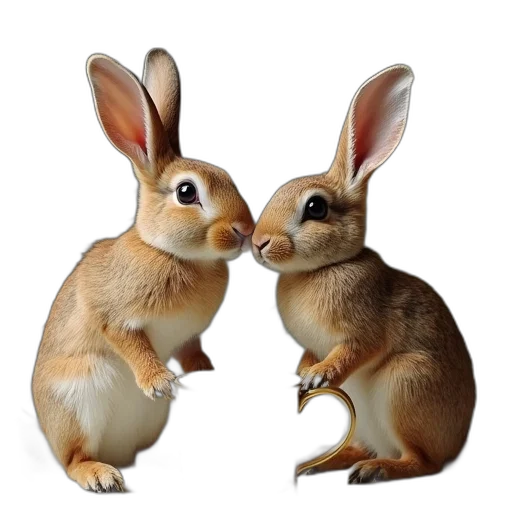 animal, food, photorealistic, rabbit transparent PNG cut-out