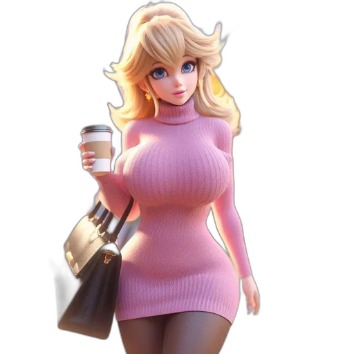 dress, 3d render, concept art, fantasy art transparent PNG cut-out