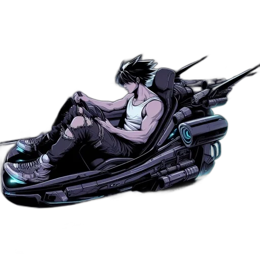 car, robot, weapon, concept art transparent PNG cut-out