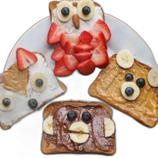 food, creative, breakfast, toast transparent PNG cut-out