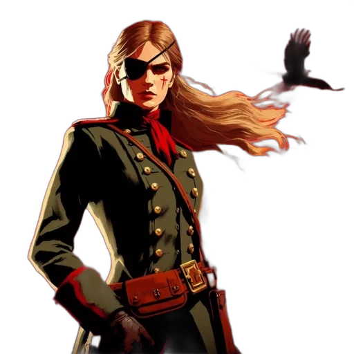 staff, jacket, concept art, comic book art transparent PNG cut-out