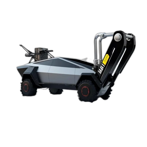 robot, car, weapon, staff transparent PNG cut-out