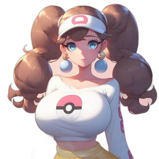 dress, staff, hair, hat transparent PNG cut-out