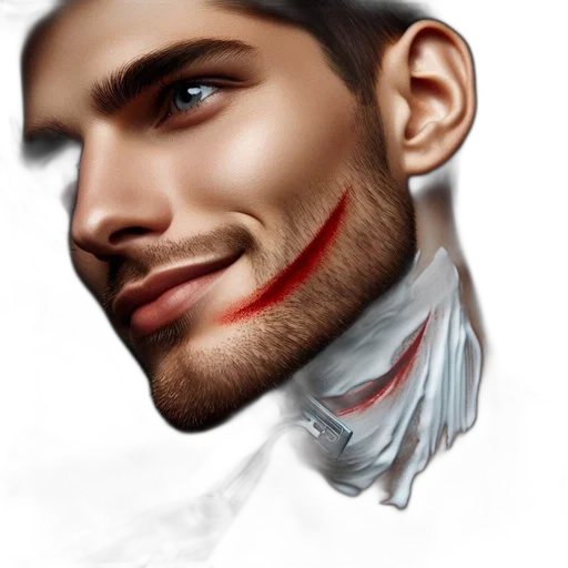 face, mask, crown, photorealistic transparent PNG cut-out