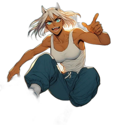 staff, concept art, anime, cartoon transparent PNG cut-out