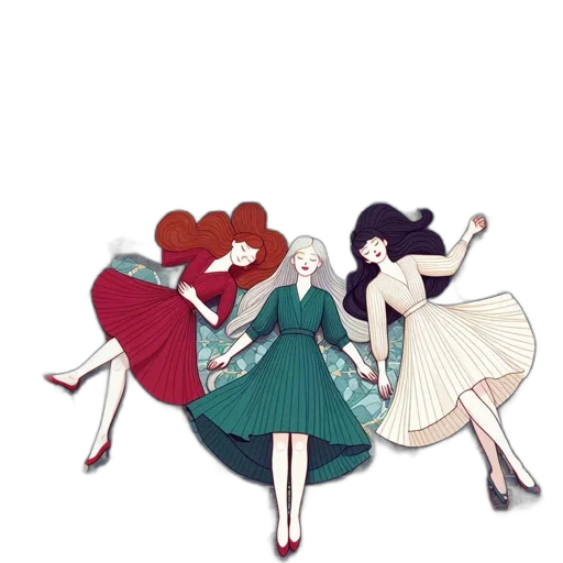 dress, shoes, cartoon, concept art transparent PNG cut-out