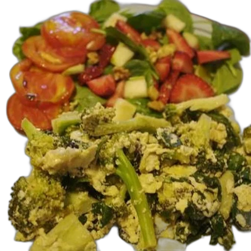 food, plate, broccoli, eggs transparent PNG cut-out