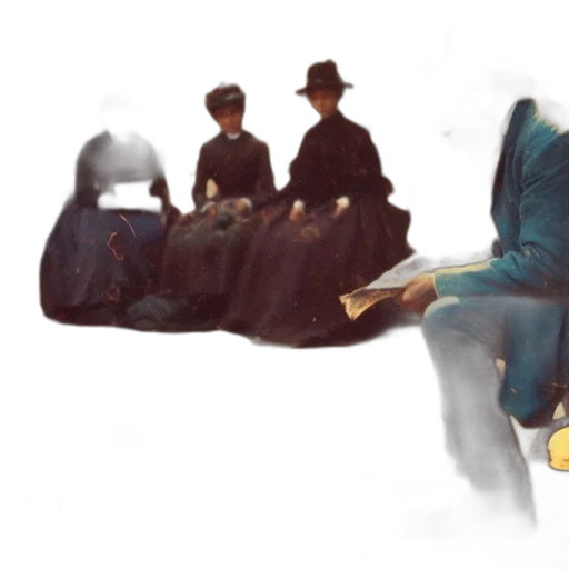 umbrella, staff, shoes, hat transparent PNG cut-out