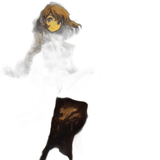 mask, dress, creature, staff transparent PNG cut-out
