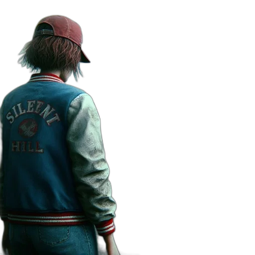 jacket, hat, concept art, 3d render transparent PNG cut-out