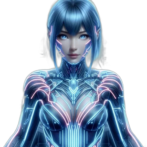 robot, face, jewelry, dress transparent PNG cut-out