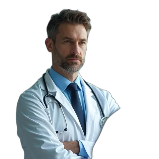 staff, jacket, photorealistic, doctor transparent PNG cut-out