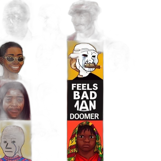 face, mask, concept art, diverse transparent PNG cut-out