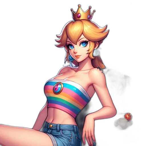 crown, dress, concept art, pixel art transparent PNG cut-out