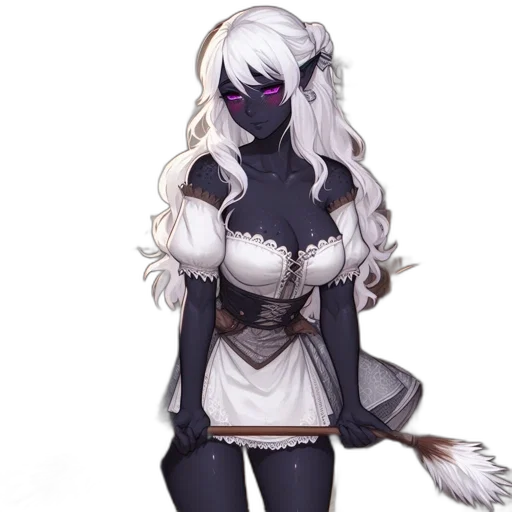 staff, mask, dress, dragon transparent PNG cut-out