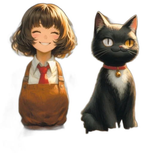staff, concept art, oil painting, anime transparent PNG cut-out