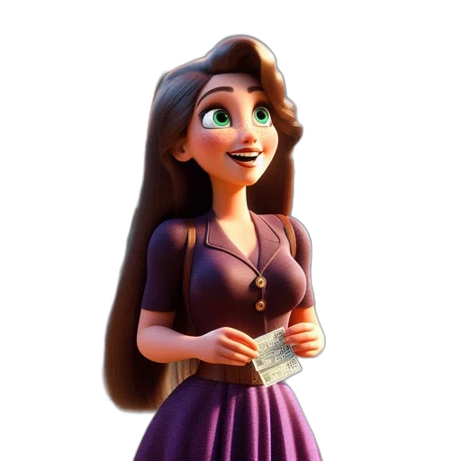 dress, staff, jewelry, face transparent PNG cut-out