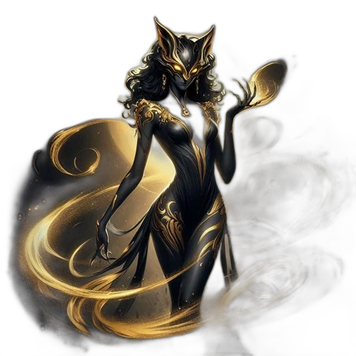 staff, dress, mask, jewelry transparent PNG cut-out
