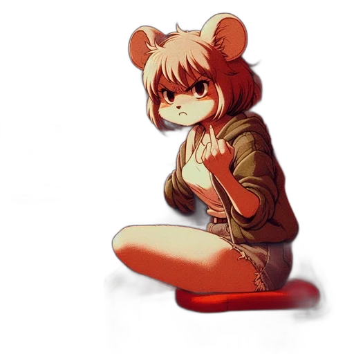 jacket, creature, animal, staff transparent PNG cut-out