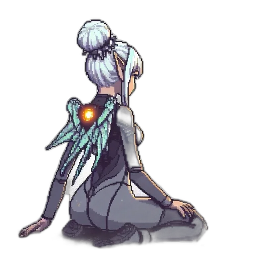robot, dress, creature, dragon transparent PNG cut-out